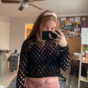 Cute long sleeve with holes!